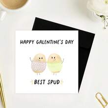 1 tấm thiệp Galentine tặng bạn thân, thiệp chúc mừng ngày Galentine, thiệp chơi chữ về khoai tây hay nhất, thiệp Galentine vui nhộn để chúc mừng bạn thân của bạn - Nhiều màu - Xem 4
