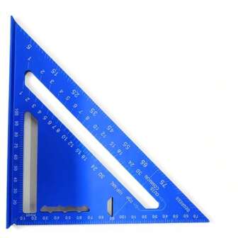7英寸铝合金三角尺，加厚90度直角，多功能三角工具，适用于木工和绘图，精确角度测量