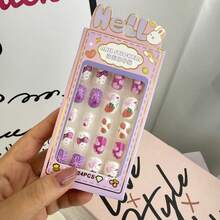 24张/盒 可爱卡通美甲贴纸，防水彩色美甲贴花，派对礼品，生日礼物 - 彩色 - 查看 32