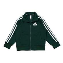 Adidas Tween Boy Contrast Stripe Casual Sports Jacket - Green - View 1