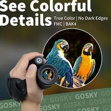 12x50 Monocular For Adults Monocular Telescope With BAK4 Prism And FMC Lens Lightweight Monocular Ideal For Bird Watching Hunting Wildlife Hiking Traveling - As Pic - View 3