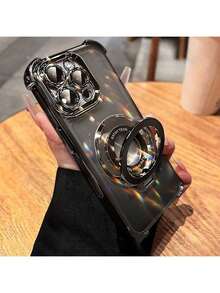 1个圆形折叠支架电镀防摔手机壳，兼容 17/15ProMax/16ProMax/16Pro/14ProMax/14Pro/13ProMax、Galaxy S21 5G/S21 Ultra/S22/S22 Ultra/S23/S23 Ultra/S24/S24FE/S24 Ultra 5G/S25/S25+/S25U、A14/A33 5G/A53 5G/A54 5G/A52/A52s 5G/A15 5G/A13 4G/A22 4G/A22 5G/A34/A23 5G/A07/A17、小米Note 7/8/9/10/11/12/13、小米9/10/12/13C、OPPO等。 MOTO、荣耀X、HW、realme C53 C55 - 黑色 - 查看 3