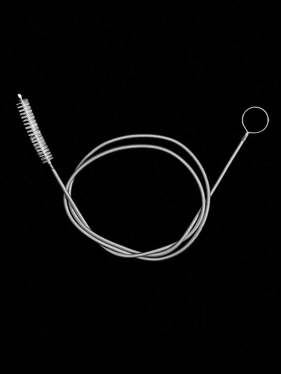 1pc 3 Meters Stainless Steel Refrigerator Drain Pipe Cleaning Brush, Ice Blockage Remover, Drain Pipe Unclogging Tool