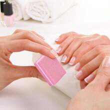 2/5/10片装指甲打磨块，专业指甲锉砂磨块，美甲修脚指甲护理配件 - 彩色 - 查看 7