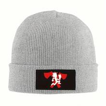 Gorro de punto con logo Hatchetman Icp, gorro térmico de invierno para exteriores - Gris - Ver 12