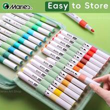 24/36/60/80 Holes Marker Storage Case, Cute Gift, Large Capacity Pen & Pencil Organizer Bag With Handy Wrap & Zipper, Multilayer Holder For Artists, Adults, Painting And Sketching Art Enthusiasts As Gift - Green - View 5