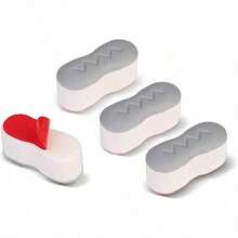 1/4 件装马桶座套，具有强力缓冲和粘合功能，舒适的马桶座套，适合浴室装饰和秋季装饰。