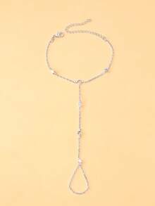 1件新款星形设计指链手链，时尚简约波西米亚风女士配饰 - 星星 - 查看 4