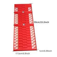 Conjunto de 2 unidades de almofadas de tração de emergência dobráveis para pneus, ideais para desatolar seu carro da neve, gelo, lama e areia.