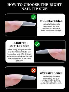 4 Styles Short Nail Tips Kit - 360pcs Gel Nail Tips Half Matte Coffin Nails Almond Nails Oval/Square And Round Sculpted Fake Nail Extension For Soft Gel Nail Tips Set Art DIY, Nail Designs, Short French Tip Press On Nails, Very Short Press On Nails, Aesthetic Nails, Salon Professionals, Beauty Enthusiasts - Clear - View 7