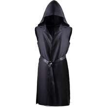 Renaissance Costume Holloween Cloak With Belt Set Halloween Costume For Men Sleeveless Hooded Cape Pirate Cosplay - Bé nhỏ - Xem 2