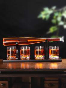 1 Stück Packung 750ml / 25.36oz Baseball Wecker mit 4 300ml / 10.15oz Gläser, Männer Baseball-Thema Geschenk für Tequila, Bourbon, einzigartiges Geburtstagsgeschenk für Männer, Freunde, Freunde, Vater, Bardekoration, Weihnachten, Halloween, Thanksgiving Geschenk - 1 Baseball-Karaffe + 4 Gläser - Übersicht 6