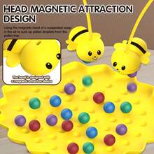 69pcs Magnetic STEM Honeycomb Fishing Game Set - Montessori Fine Motor Skills Puzzle Board With Magnetic Bee-Shaped Building Blocks, Interactive Multi-Player Tabletop Fishing Game For 3-8 Year Old Kids, Educational Learning Toy For Classroom Rewards, Family Games, Birthday Gifts, Christmas Holiday Parties And Festivals - Nhiều màu - Xem 4