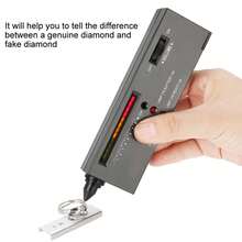 Portable LED Audio Diamond Tester Jewelry Jewelry Gem Gemstone Selector Precision Tool - Gris - Ver 6