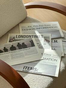 Ins Style Simple English Magazine Props, Suitable For Photography, Live Streaming, Street Style, Model Studio, And Home Decor - Multicolor - View 10