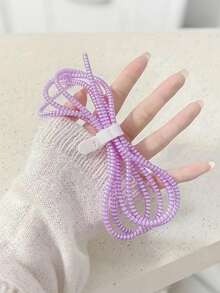 手机充电线防断裂保护套（保护套+绑带） - 彩色 - 查看 6