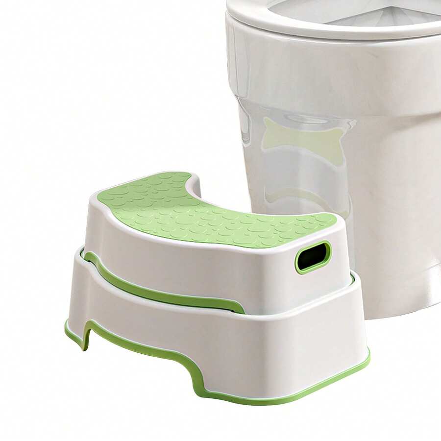 Squat Toilet Stool For Adults. Heavy-Duty Bathroom Stool Non-Slip Toilet Foot Stool, Also ForKids Step Stool. Multiple Colors Awailable - Green - View 1