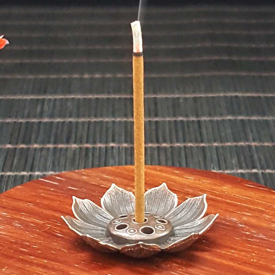 1pc/2pcs Set, Lotus Incense Burner Base Stand, 3D Multi-Layer Lotus Shaped, Zen Decor Incense Holder, Home & Tea Room Fragrance Decoration, Incense & Agarwood Holder, Chinese Incense Art Accessory
