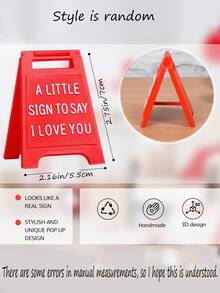 迷你情人节装饰周年纪念礼物 - 浪漫“我爱你”标牌 - 有趣的男友礼物 - 送给女友、妻子或未婚妻的可爱生日、结婚礼物