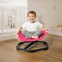 Kids Swivel Chair, 220 Lbs Capacity, Elephant Shape Sensory Spinning Chair, Autistic Kids Sensory Toy Seat With Non-Slip Metal Base, Toddler Sit & Spin Seat For Coordination Balance Focus, Red - Red (elephant) - 查看 1