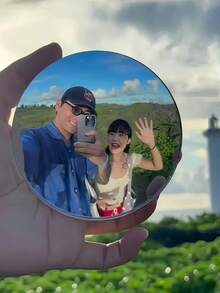 Travel Photography Accessory - Compact Round Mirror, Clip-On Wide Angle Convex Lens, Ideal Travel Companion Gift, Selfie Tool, Portable Accessory, Compact Design, High-Quality Reflection - Multicolor - View 1