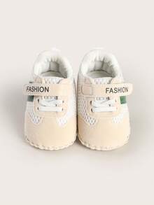 Spring And Autumn Net Infant Sports Shoes 3-6 To 9 Months Anti Slip Rubber Soled Male And Female Infant Sneakers 1 Year Old White Shoes - Green - View 4