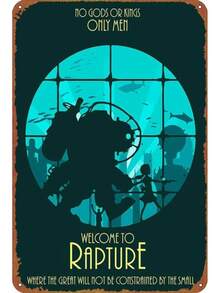Classic Video Game Tin Metal Signs Poster Rapture Anime Pictures De - 9 - 查看 12