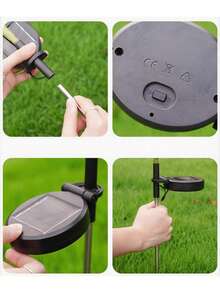 1pc Solar Powered Hydrangea Light, Outdoor Garden Artificial Flower Ambiance Lamp, Waterproof LED Landscape Light For Yard, Garden Path, Patio Decor, Party Backdrop And Romantic Night Scene Decoration - Solar-powered Hydrangea Ground Light - View 10