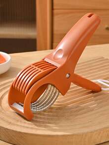 2 piezas Rebanador de acero inoxidable para verduras y frutas, cuchillo para cortar zanahorias, plátanos, pepinos, herramientas de cocina para ensaladas - Multicolor - Ver 7