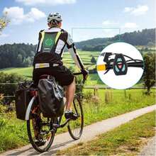 Reflective Cycling Vest, Reflective Backpack Clip, USB Rechargeable, With LED Flashing Remote Control, Cycling And Running Safety Gear - Grey - View 6