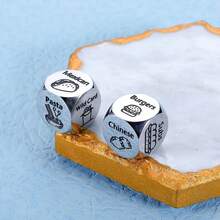 11th Anniversary Food Dice Date Night Surprise Gift, Halloween Basket Filler, Wedding Birthday Christmas Valentine's Day Gift For Boyfriend, Girlfriend, Husband, Wife, Her, Him - Multicolor - View 7