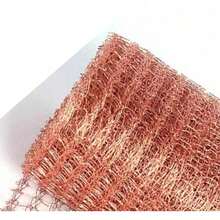 1X 3m/6m Pure Copper Mesh 3/6M Knitted Soffit Mesh Rat Rodent Slug Snail Control Blocker Protection - Gold - View 2