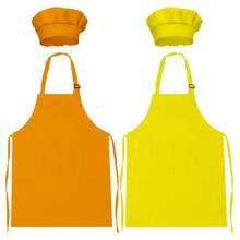 2 Packs Green&Red Kids Apron And Chef Hat Set-Children Kids Apron For Girls Boys Cooking Painting Baking ,Christmas DIY Party,Wear 6-13 Ages - Multicolor - View 18