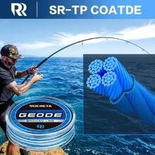 Geode Braided Fishing Line, Super Strong Power, Colored Fishing Line Braid For Saltwater And Freshwater Fish,31251219 - 藍色 - 查看 5