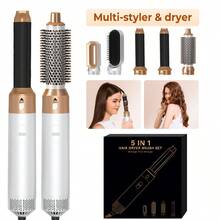 UKLISS 五合一热风造型套装，包含吹风机、自动卷发棒、直发器和蓬松梳 - 英規插(220-240V) - 查看 4