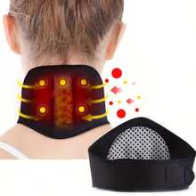 1pc Neck Warmer, Neck Massage, Soothing Massage, Winter Neck Wrap - Black - View 1