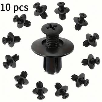 10/20/50个塑料铆钉紧固件，耐用型汽车内饰/外饰行李快速安装卡扣，适用于保险杠和挡泥板工业螺母，全螺纹覆盖