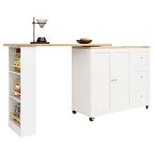 Kitchen Cabinets - White + MDF - View 4