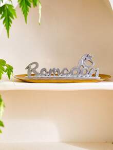 1 cái đồ trang trí chữ Ramadan bằng bạc, đồ trang trí chữ bằng nhựa cho lễ hội Ramadan của người Hồi giáo, thích hợp cho lễ Eid Al-Fitr, quà tặng dễ thương và trang trí nhà cửa, tiệc tùng và họp mặt Ramadan Kareem - Tượng chữ Ramadan - Bạc - Xem 4