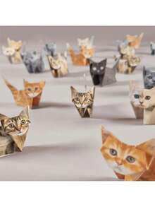 DIY纸模型可爱印刷折纸动物装饰折叠动物折纸套装