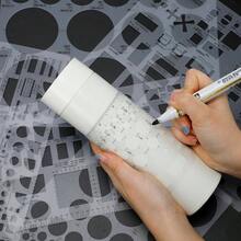 6pcs Circle Templates Drafting Flexible Circle Stencils With Geometric Shapes 6 Sizes Plastic Measuring Rulers Drawing Office, School, Architecture And Building Formwork - Initial - View 4