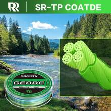 Geode Braided Fishing Line, Super Strong Power, Colored Fishing Line Braid For Saltwater And Freshwater Fish,31251238 - 黑與白 - 查看 5