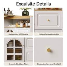 Desktop Storage Racks - White + MDF - View 6