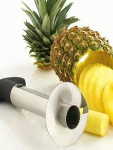 1个菠萝不锈钢削皮器 - 1个易于使用的菠萝去芯器 - 防锈锋利刀片，可拆卸手柄，水果切片器，餐厅和餐车适用的小型厨房工具 - 彩色 - 查看 7