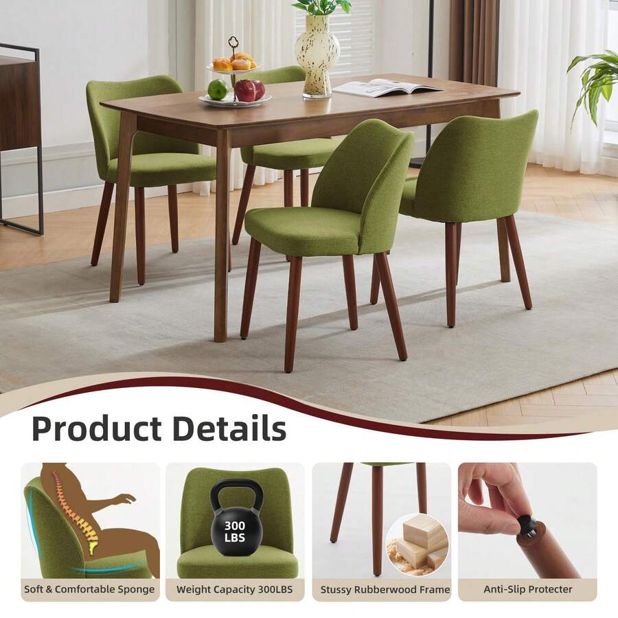 Fauteuils de salon - Vert - Voir 1