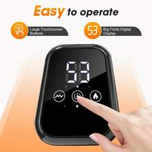 Hailicare 3 Vibration Modes 3-Level Heating Extended Knee Brace 2000mAh Touchscreen 15-Min Timer Universal Fit Black Christmas Practical Gift For Elders - Black - View 7