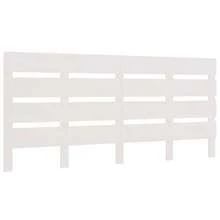 vidaXL Kopfteil Weiß 200x3x80 Cm Massivholz Kiefer - White - View 2