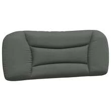 vidaXL Bett Mit Matratze "Hvar" Dunkelgrau 100x200 Cm Stoff - Grey - View 5