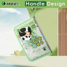 24/36/60/80 Holes Marker Storage Case, Cute Gift, Large Capacity Pen & Pencil Organizer Bag With Handy Wrap & Zipper, Multilayer Holder For Artists, Adults, Painting And Sketching Art Enthusiasts As Gift - Green - View 3