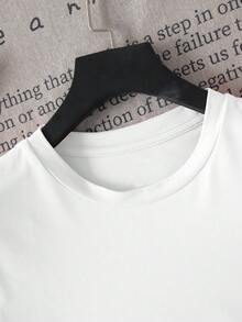 Women's Daily Leisure Beach Vacation Lobster Print Round Neck Summer Short Sleeve T-Shirt - White - View 4